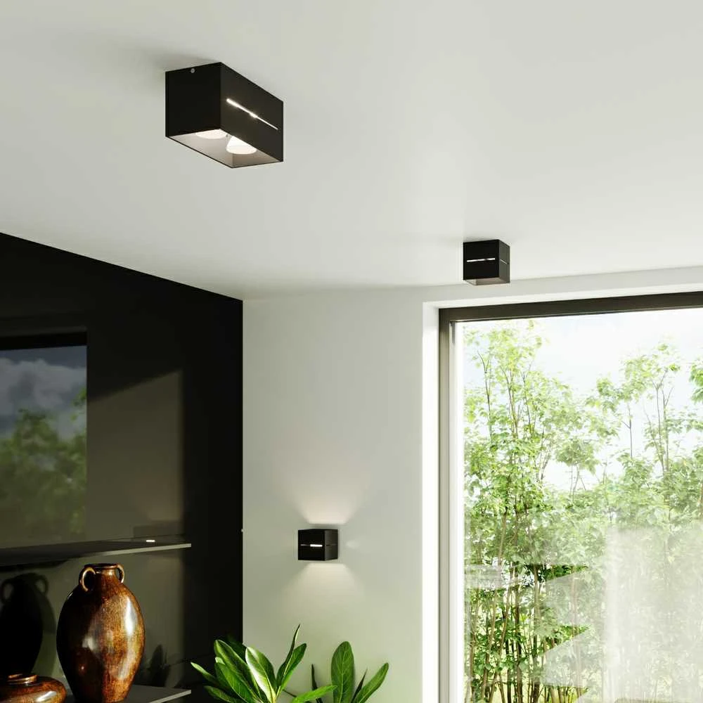 Sollux Lighting Lubinis šviestuvas LOBO juodas