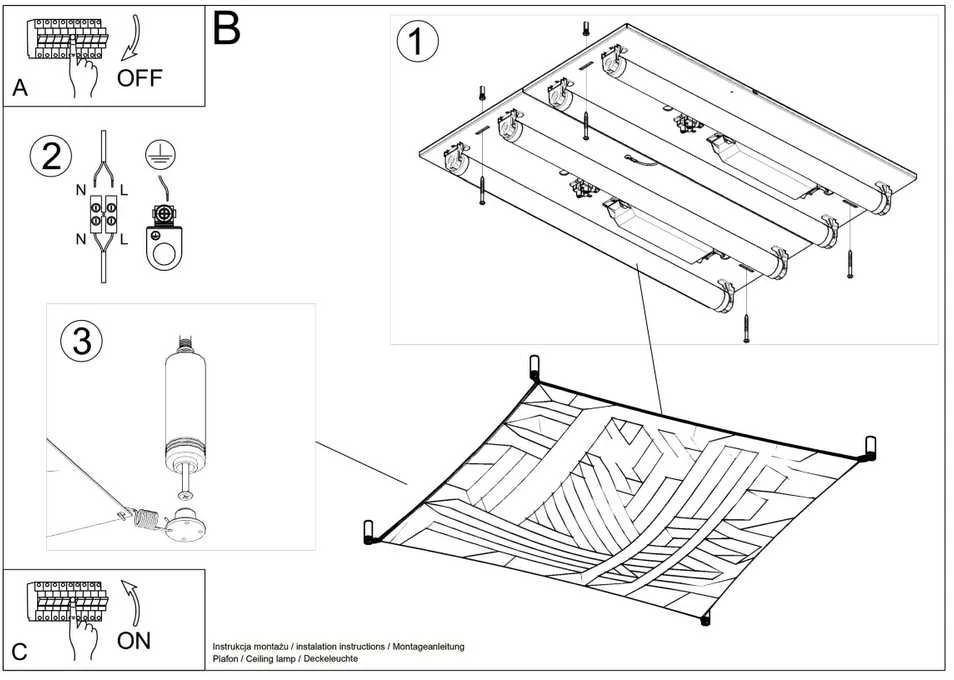 Sollux Lighting Lubinis šviestuvas LUNA 2 baltas