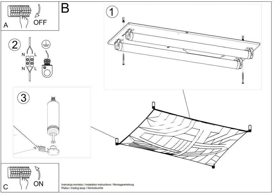 Sollux Lighting Lubinis šviestuvas LUNA 1 baltas