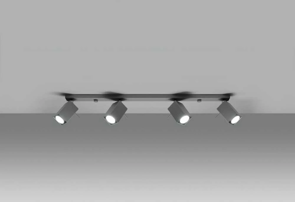 Sollux Lighting Sollux Lubinis šviestuvas MERIDA 4L pilkas