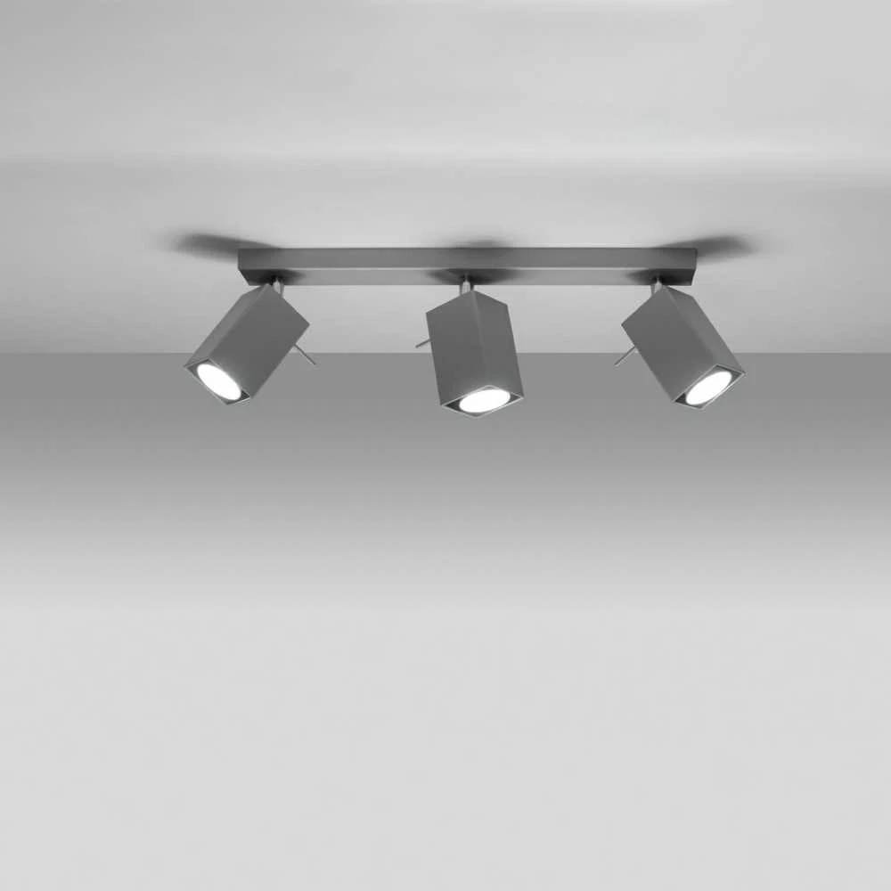 Sollux Lighting Sollux Lubinis šviestuvas MERIDA 3 pilkas