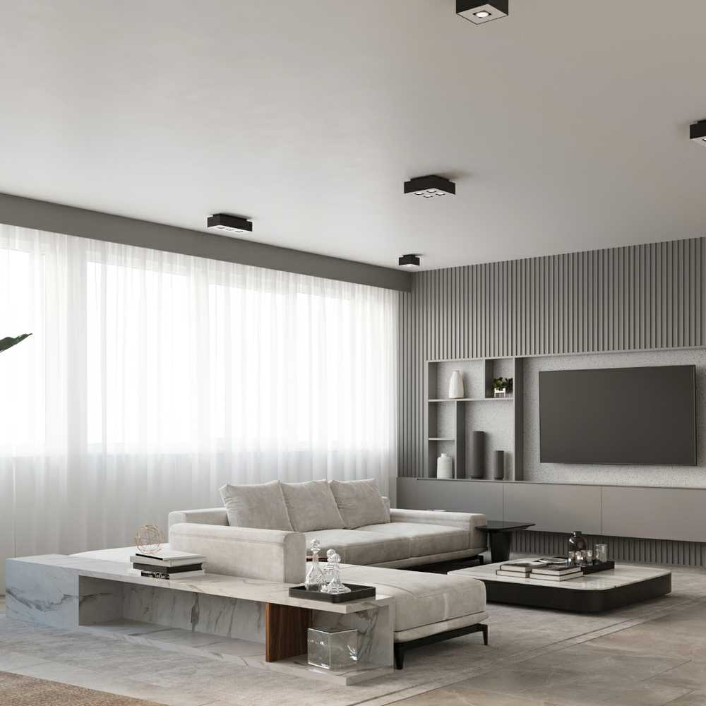 Sollux Lighting Lubinis šviestuvas MONO 2 juodas