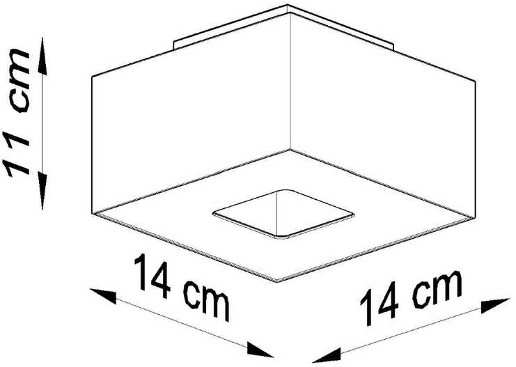 Sollux Lighting Lubinis šviestuvas MONO 1 juodas