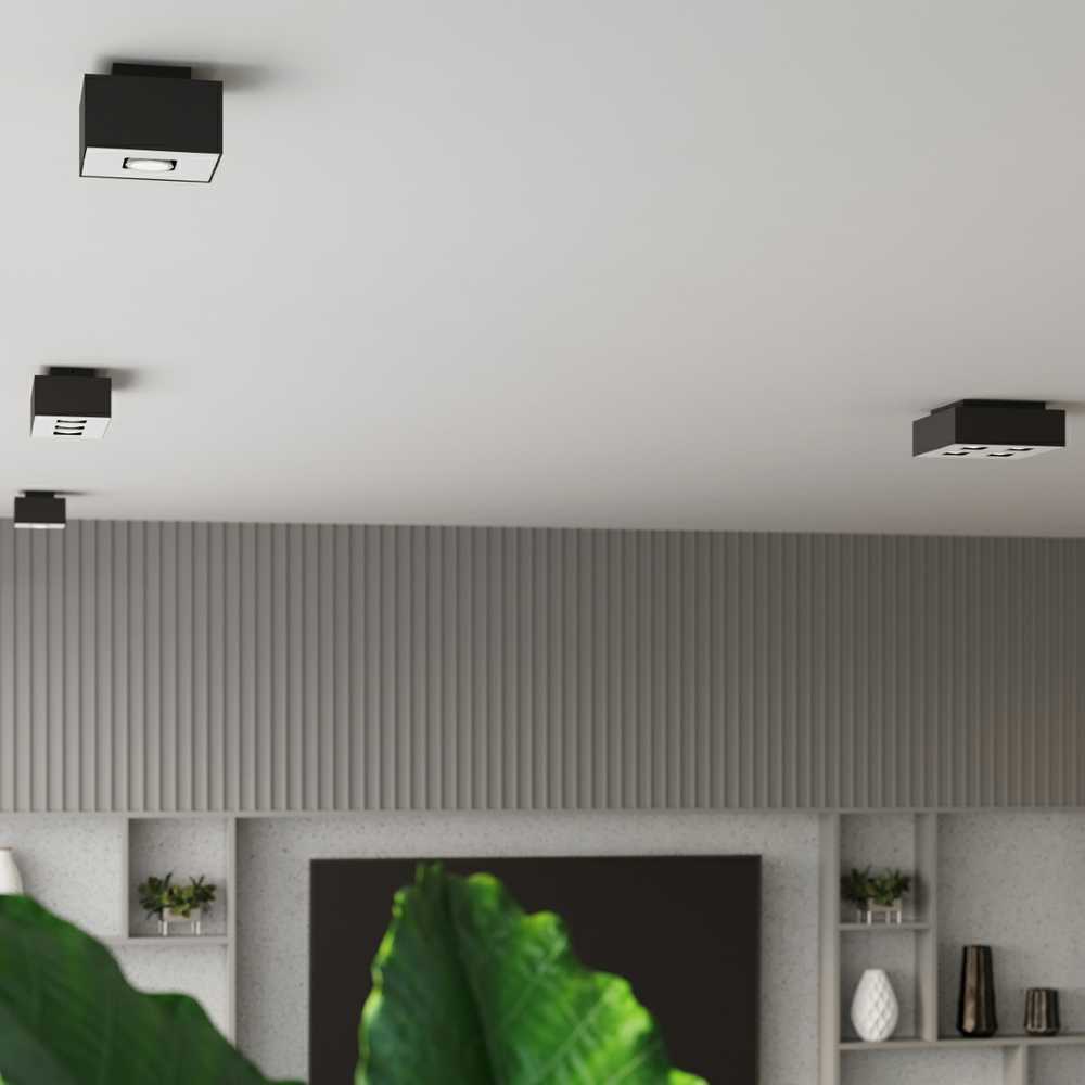 Sollux Lighting Lubinis šviestuvas MONO 2 juodas