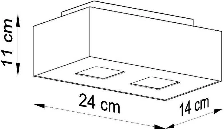 Sollux Lighting Lubinis šviestuvas MONO 2 baltas