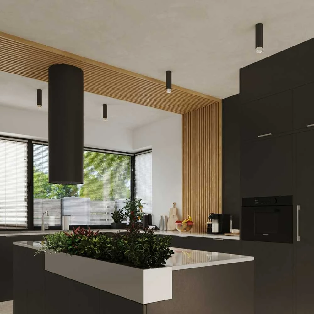 Sollux Lighting Lubinis šviestuvas NERO 12,5 juodas/chromas