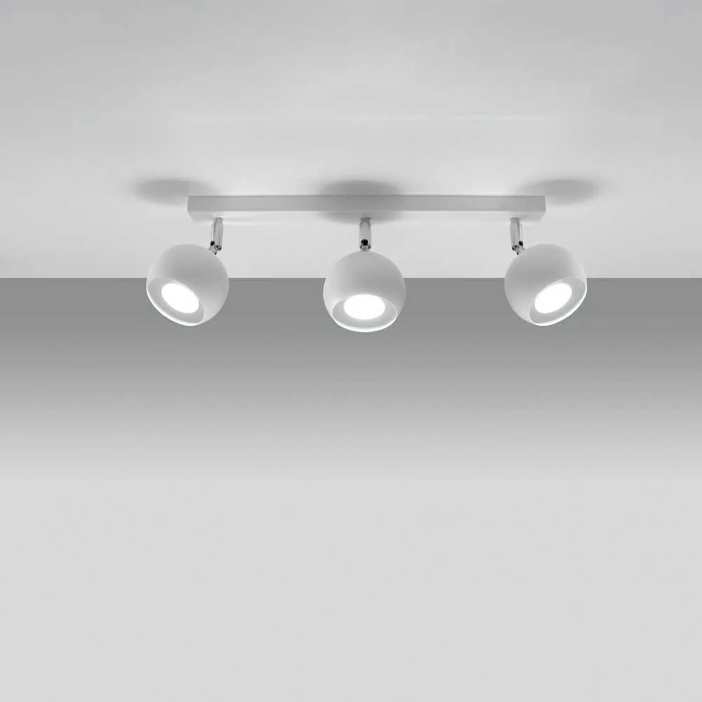 Sollux Lighting Lubinis šviestuvas OCULARE 3 baltas