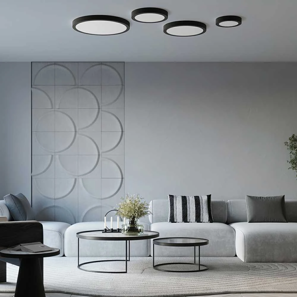 Sollux Lighting Lubinis šviestuvas ONYX 30 juodas LED 3000K