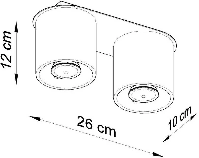 Sollux Lighting „Sollux“ lubinis šviestuvas ORBIS 2 baltas