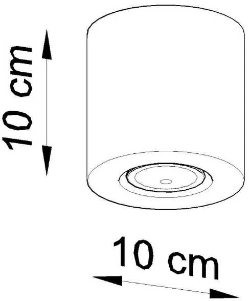 Lubinis šviestuvas Sollux Lighting „Sollux“ lubos ORBIS