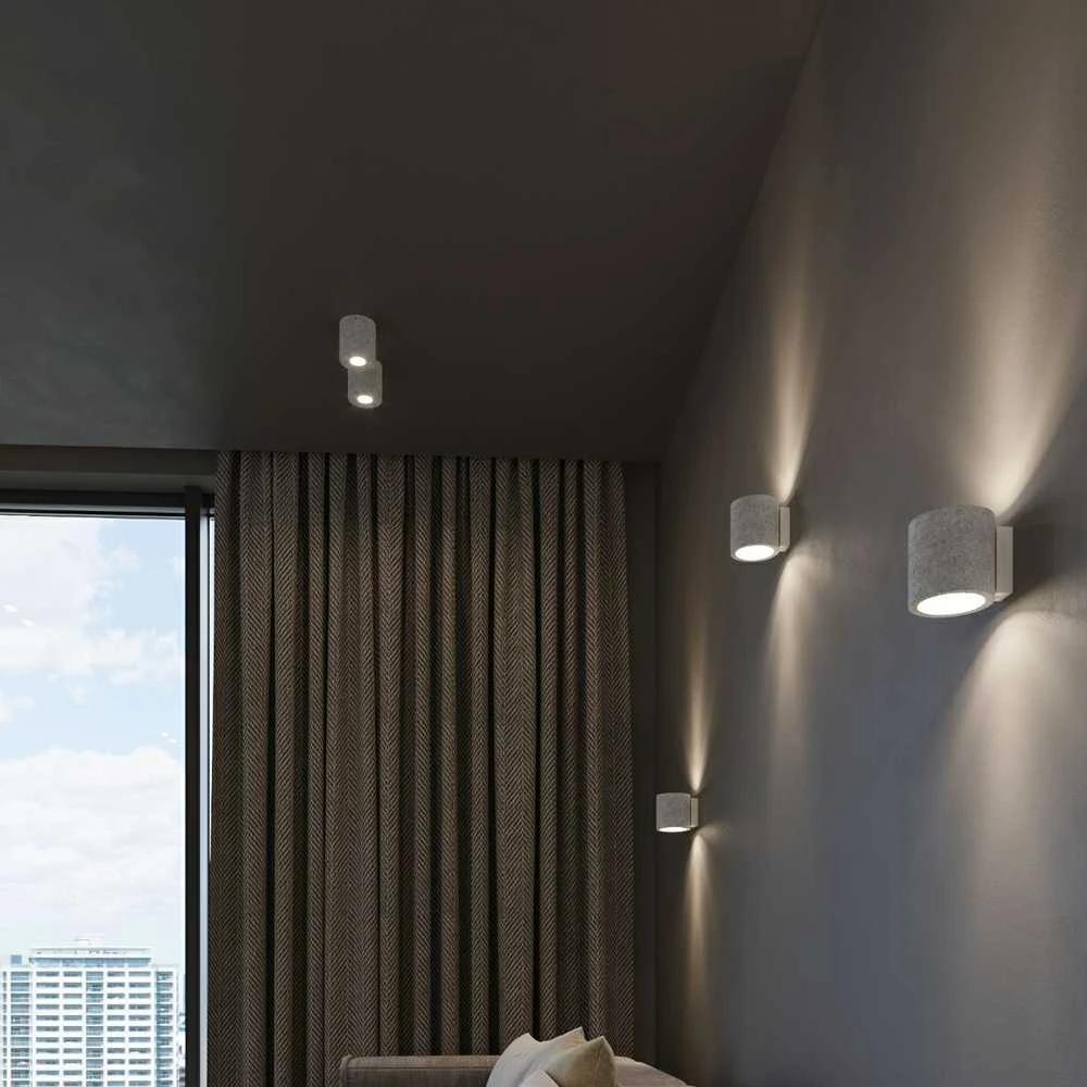 Lubinis šviestuvas Sollux Ceilings ORBIS betonas
