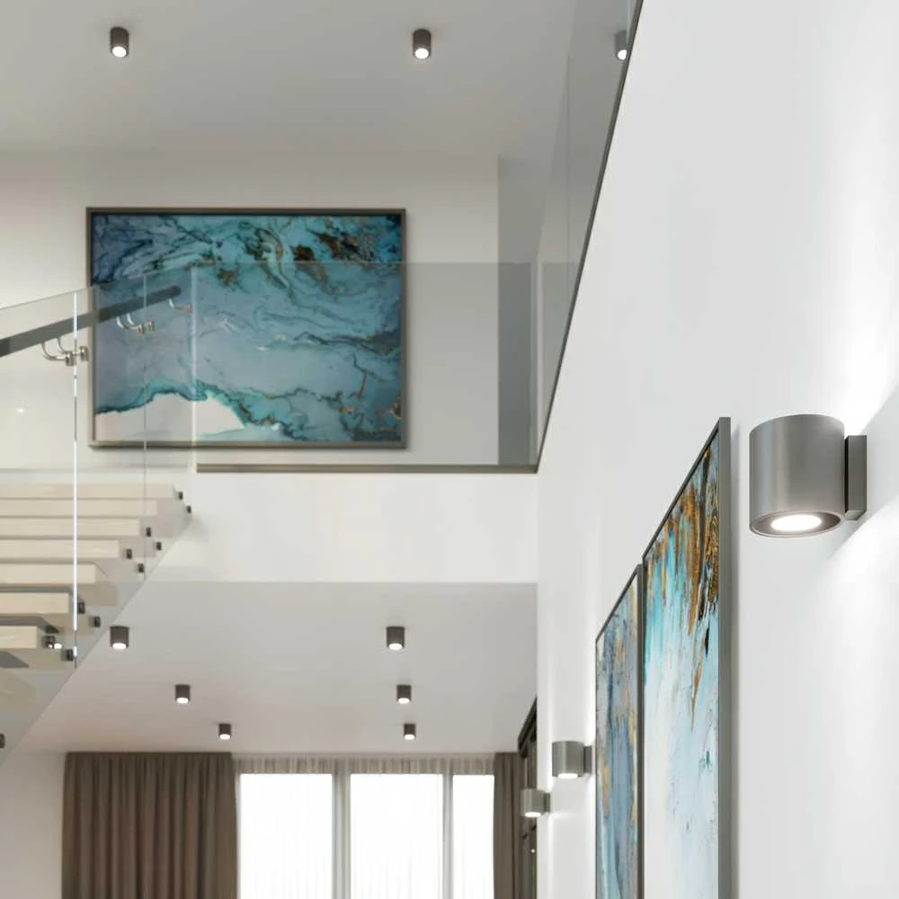 Sollux Lighting Lubinis šviestuvas ORBIS 1 antracito spalvos