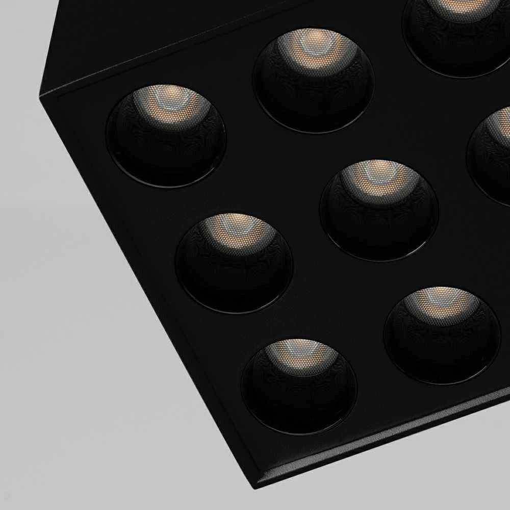 Sollux Lighting Lubinis šviestuvas OZZY juodas LED