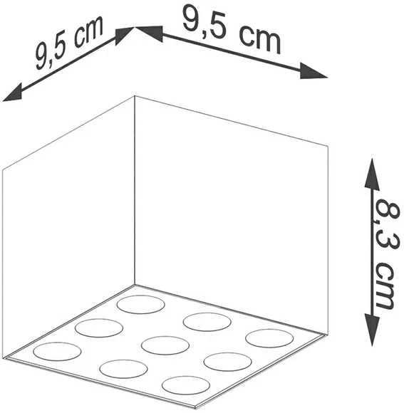 Sollux Lighting Lubinis šviestuvas OZZY juodas LED