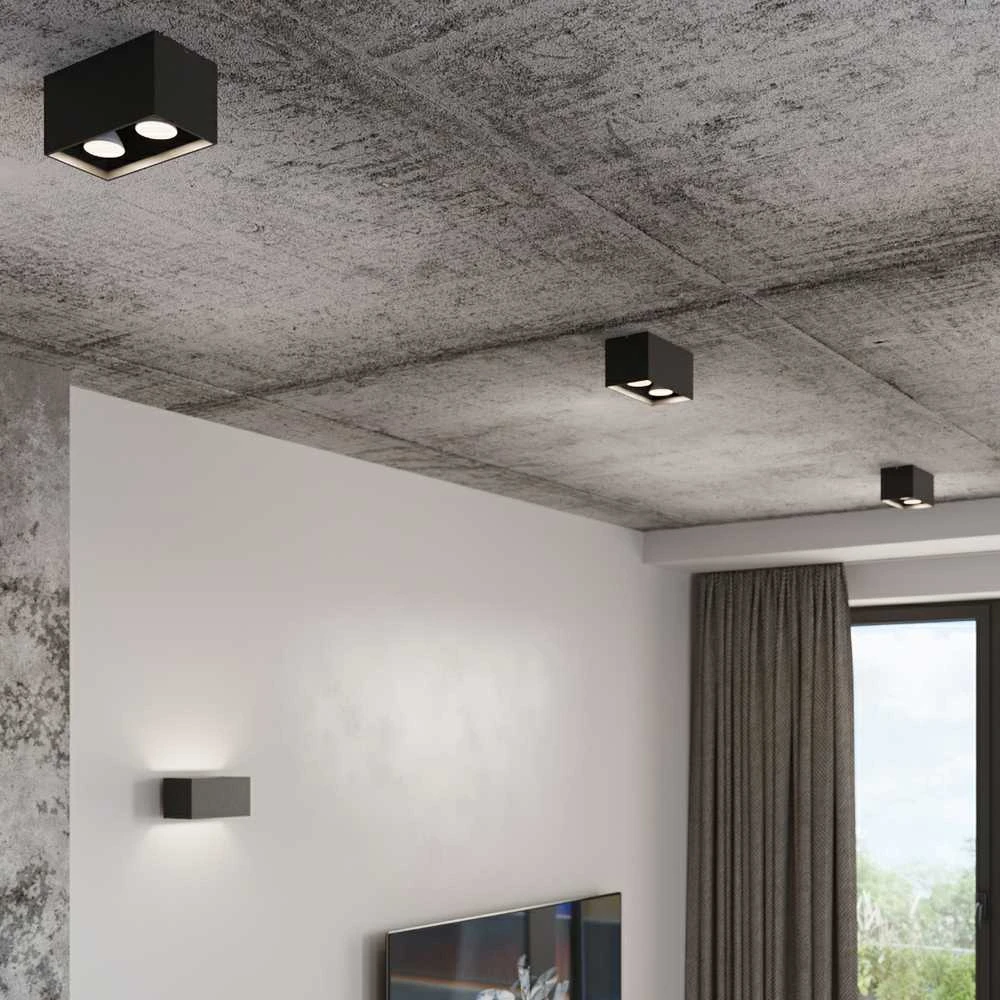 Sollux Lighting Lubinis šviestuvas QUAD juodas