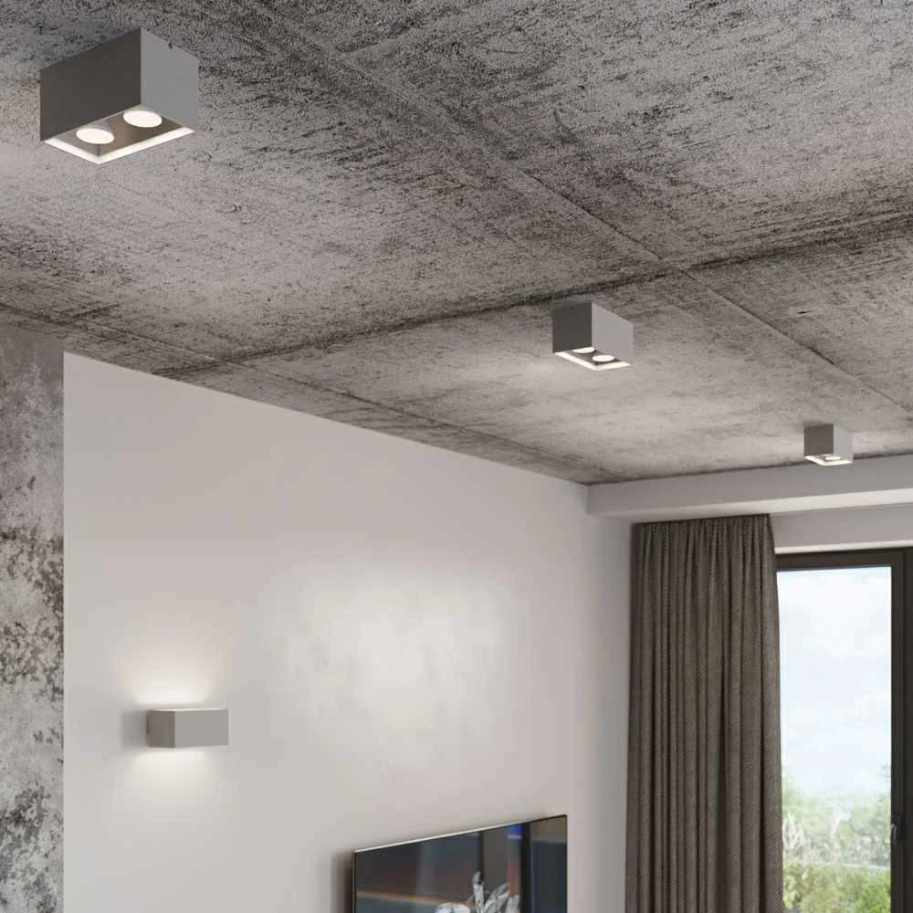 Sollux Lighting Lubinis šviestuvas QUAD pilkas