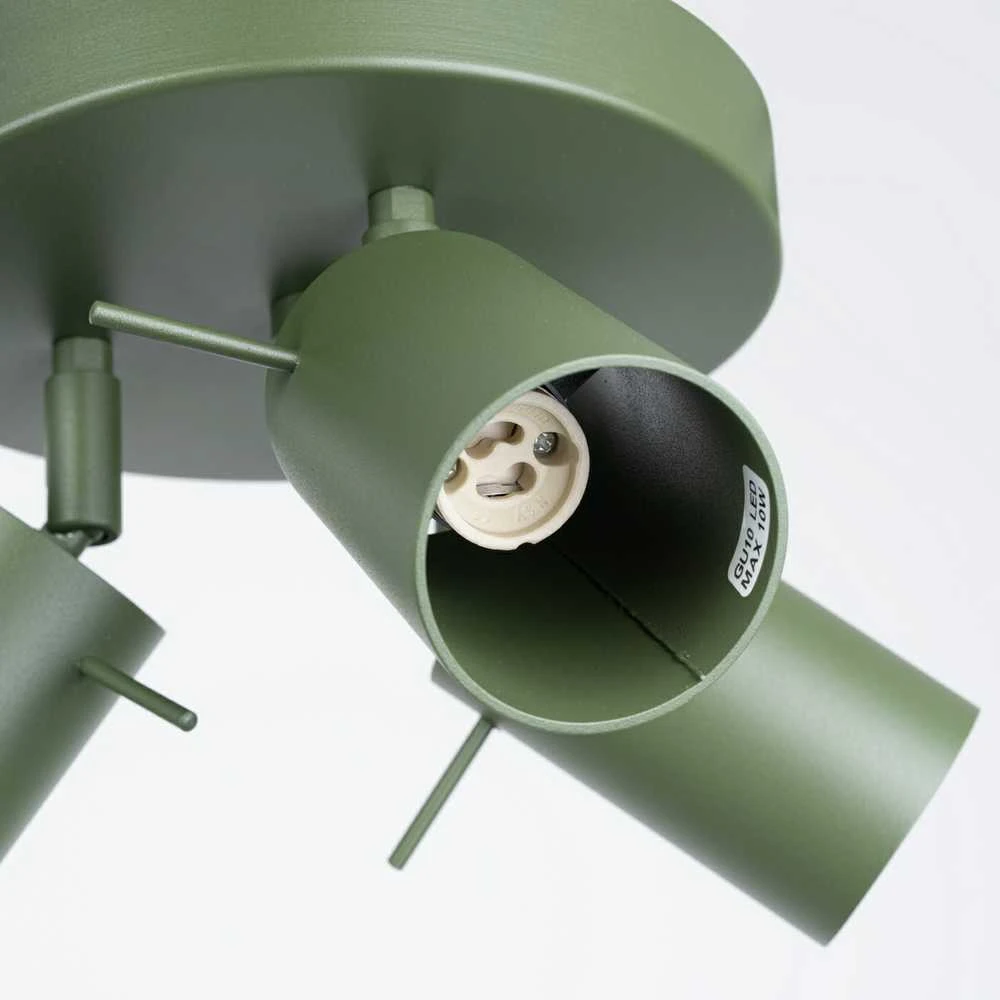 Sollux Lighting Lubinis šviestuvas RING 3P alyvuogių žalios spalvos