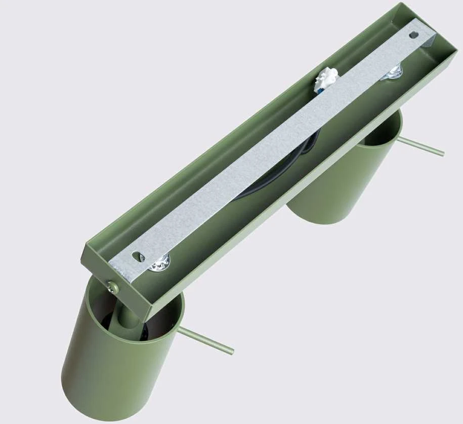 Sollux Lighting Lubinis šviestuvas RING 2 alyvuogių žalios spalvos