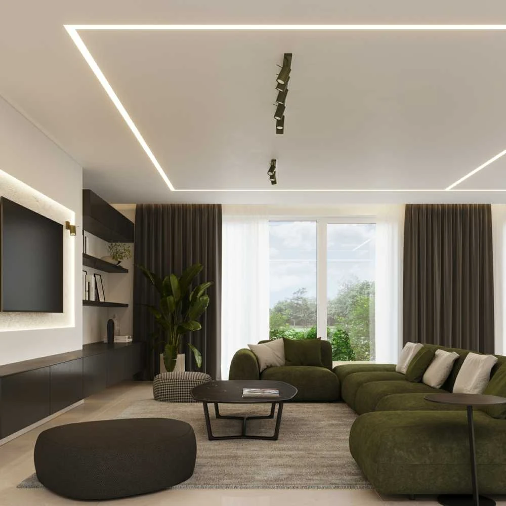 Sollux Lighting Lubinis šviestuvas RING 2 alyvuogių žalios spalvos