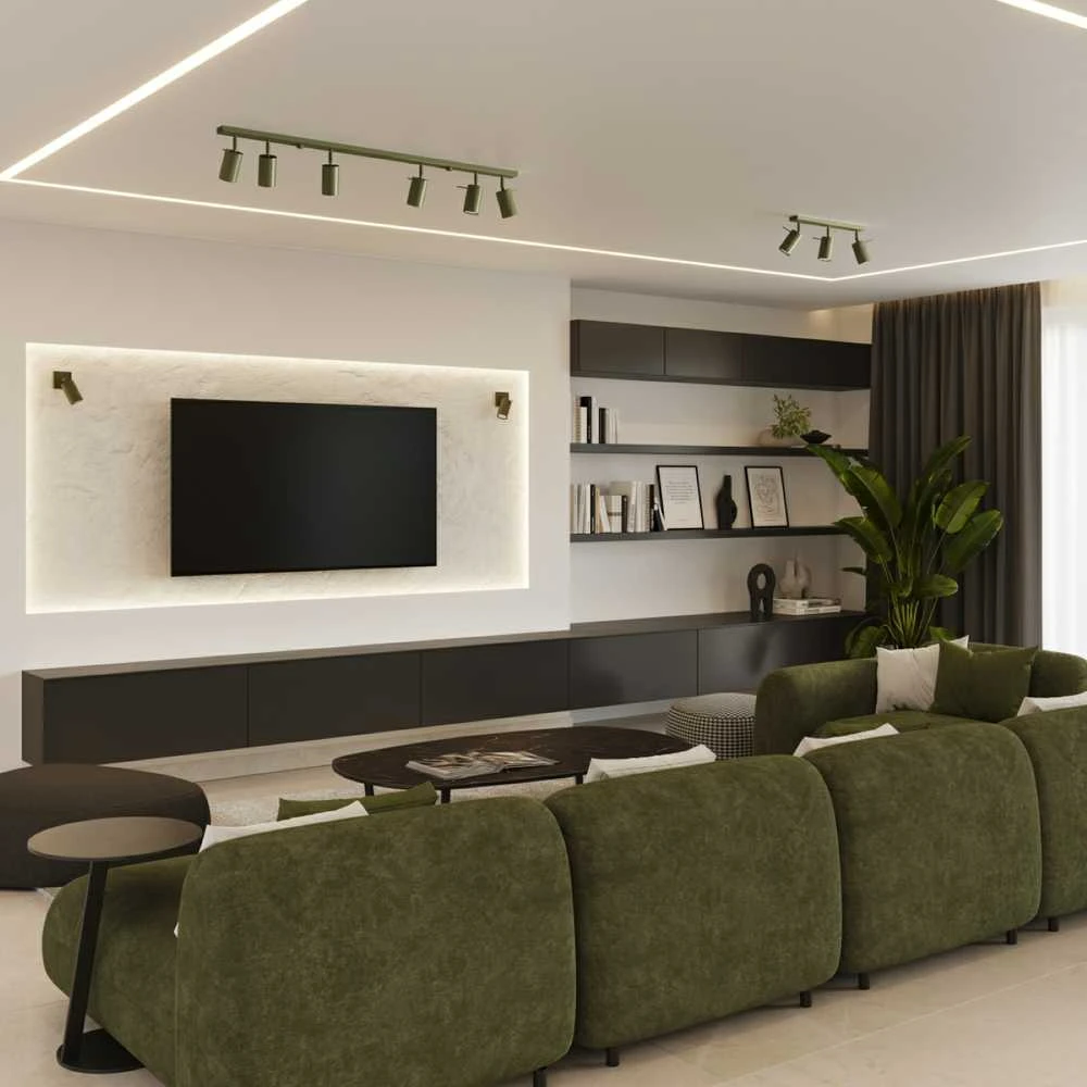 Sollux Lighting Lubinis šviestuvas RING 2 alyvuogių žalios spalvos