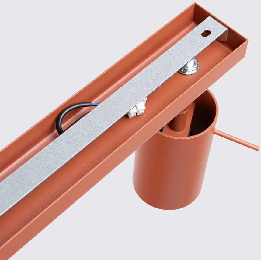 Sollux Lighting Lubinis šviestuvas RING 4L raudona ochra
