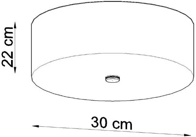 Sollux Lighting Lubinis šviestuvas SKALA 30 juodas