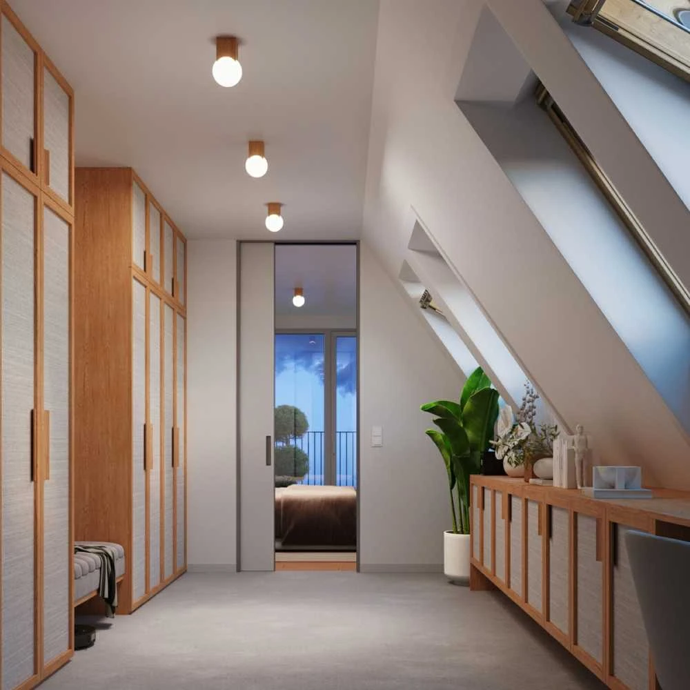 Sollux Lighting Lubinis šviestuvas SOLIS iš natūralaus medžio