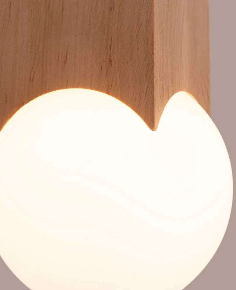 Sollux Lighting Lubinis šviestuvas SOLIS iš natūralaus medžio