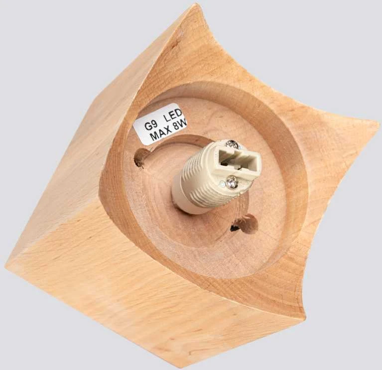 Sollux Lighting Lubinis šviestuvas SOLIS iš natūralaus medžio