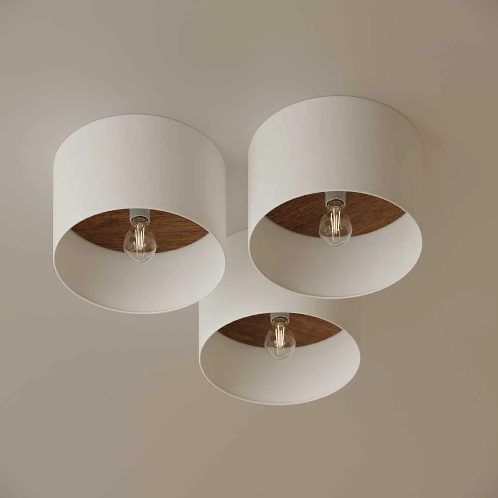 Sollux Lighting Lubinis šviestuvas TELESTO baltas/tamsiai rudas