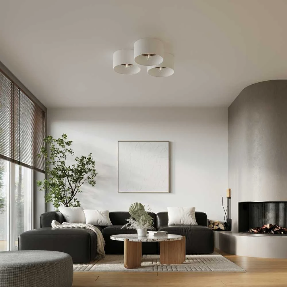 Sollux Lighting Lubinis šviestuvas TELESTO baltas/tamsiai rudas