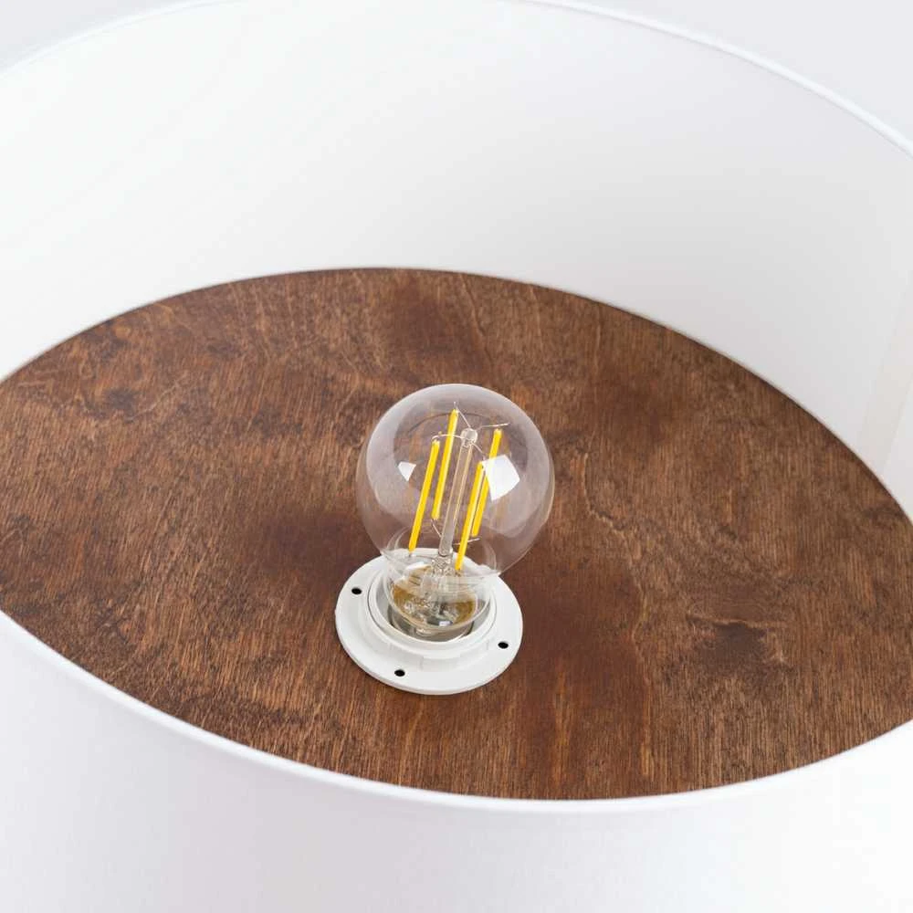Sollux Lighting Lubinis šviestuvas TELESTO baltas/tamsiai rudas