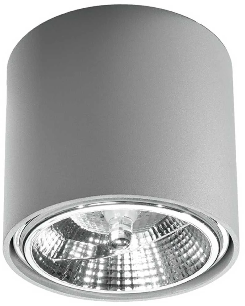 Lubinis šviestuvas Sollux Lighting Sollux Plafonas TIUBE pilkas