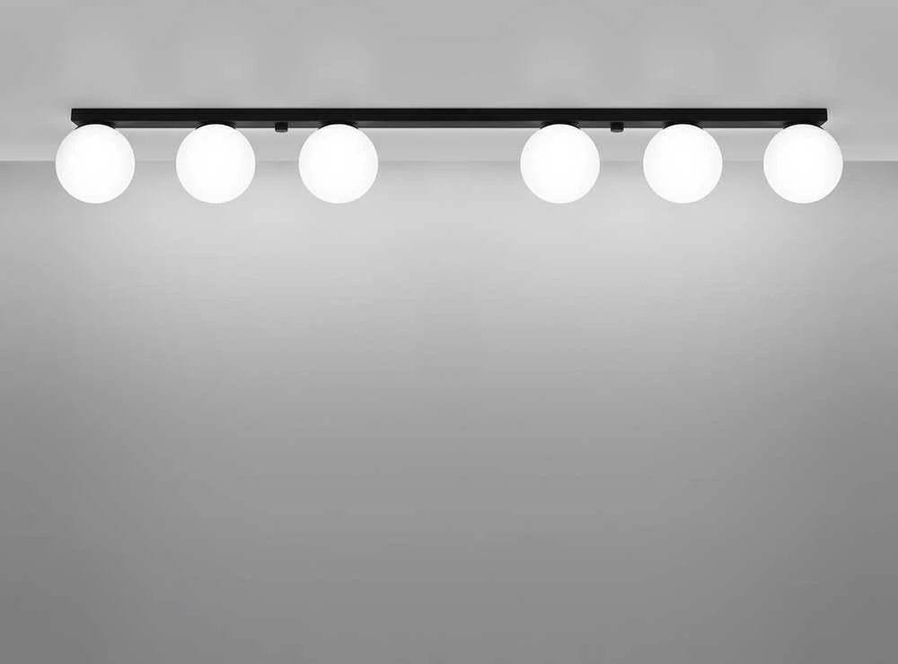 Sollux Lighting Lubinis šviestuvas YOLI 6 juodas