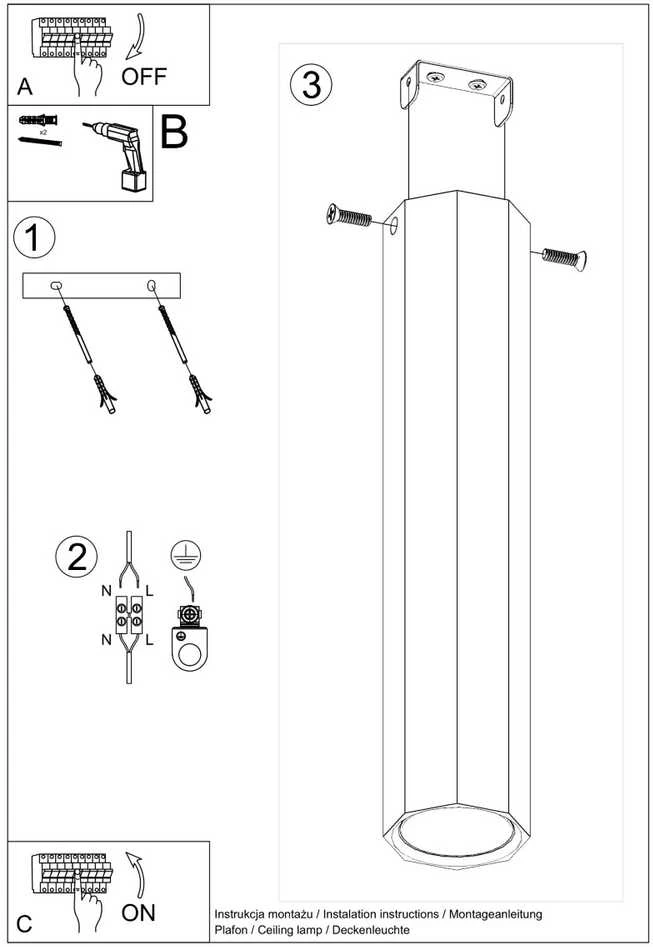 Sollux Lighting Lubinis šviestuvas ZEKE 30 ąžuolas