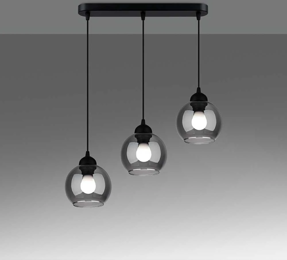 Sollux Lighting Pakabinamas šviestuvas ALINO 3 juodas