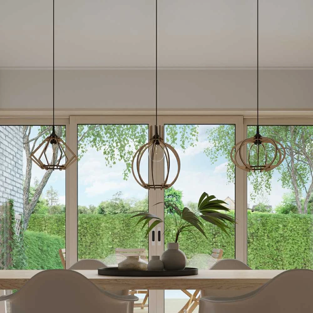 Sollux Lighting Pakabinamas šviestuvas ARANCIA iš natūralaus medžio