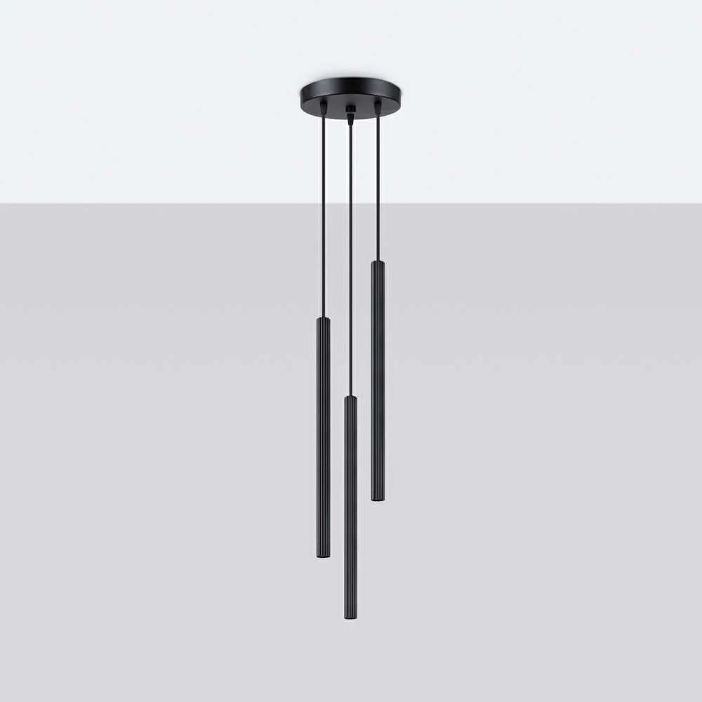 Sollux Lighting Pakabinamas šviestuvas ARCHE 3P juodas
