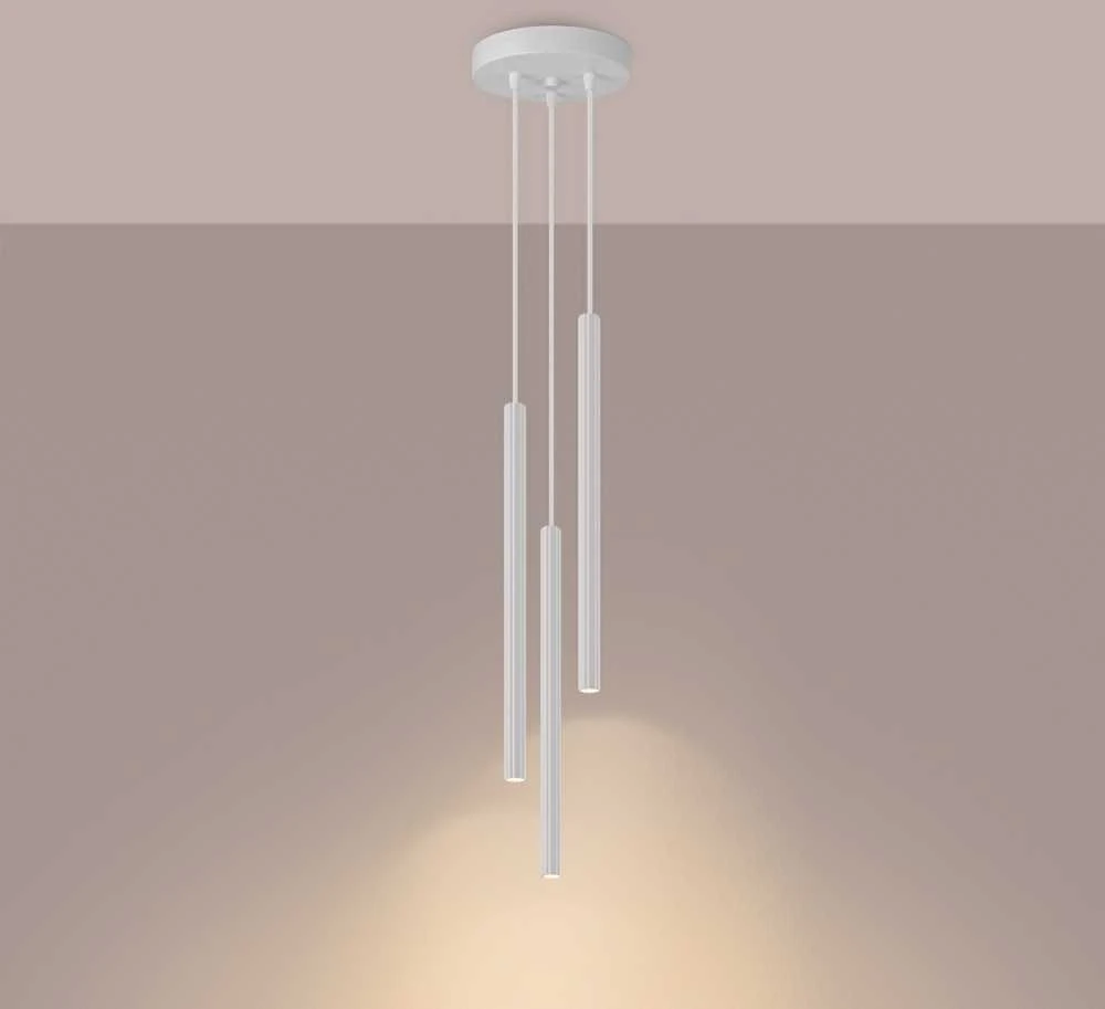 Sollux Lighting Pakabinamas šviestuvas ARCHE 3P baltas