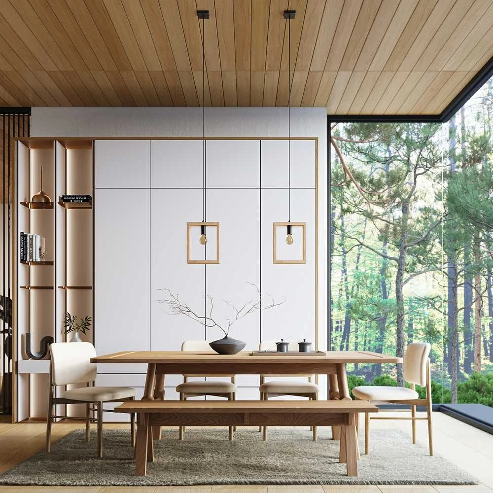 Sollux Lighting Pakabinamas šviestuvas ARIES iš natūralaus medžio