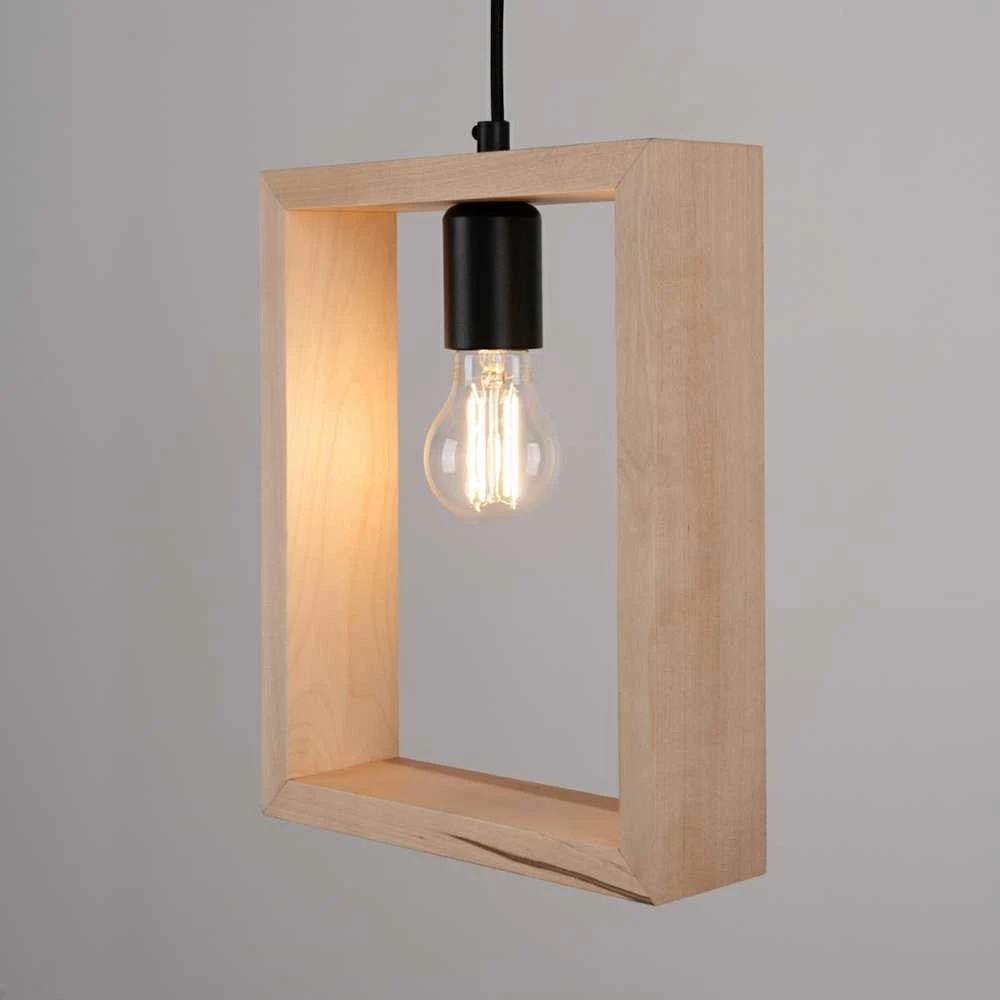 Sollux Lighting Pakabinamas šviestuvas ARIES iš natūralaus medžio
