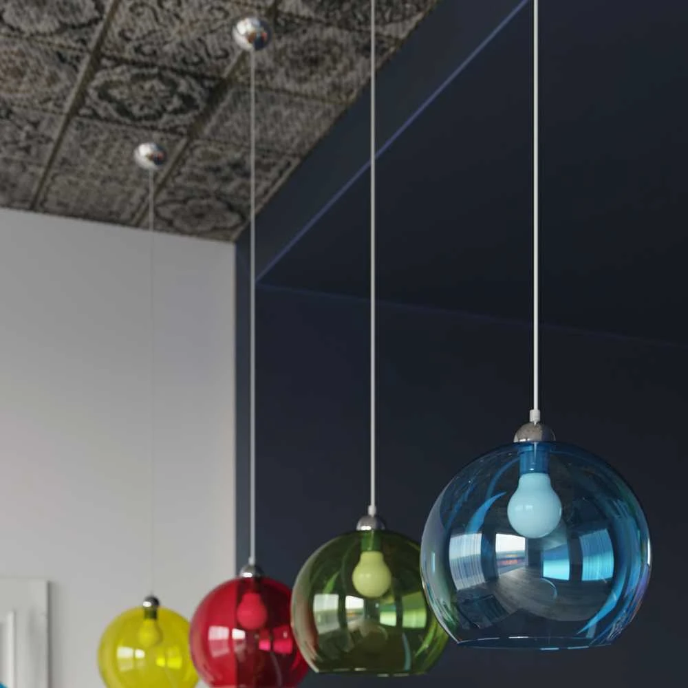 Sollux Lighting Pakabinamas šviestuvas BALL raudonas