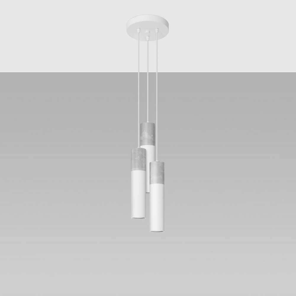 Sollux Lighting Pakabinamas šviestuvas BORGIO 3P baltas