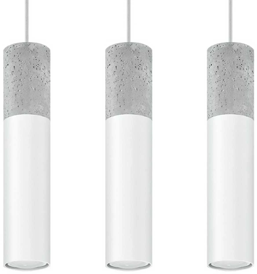 Sollux Lighting Sollux Pakabinamas šviestuvas BORGIO 3 baltas