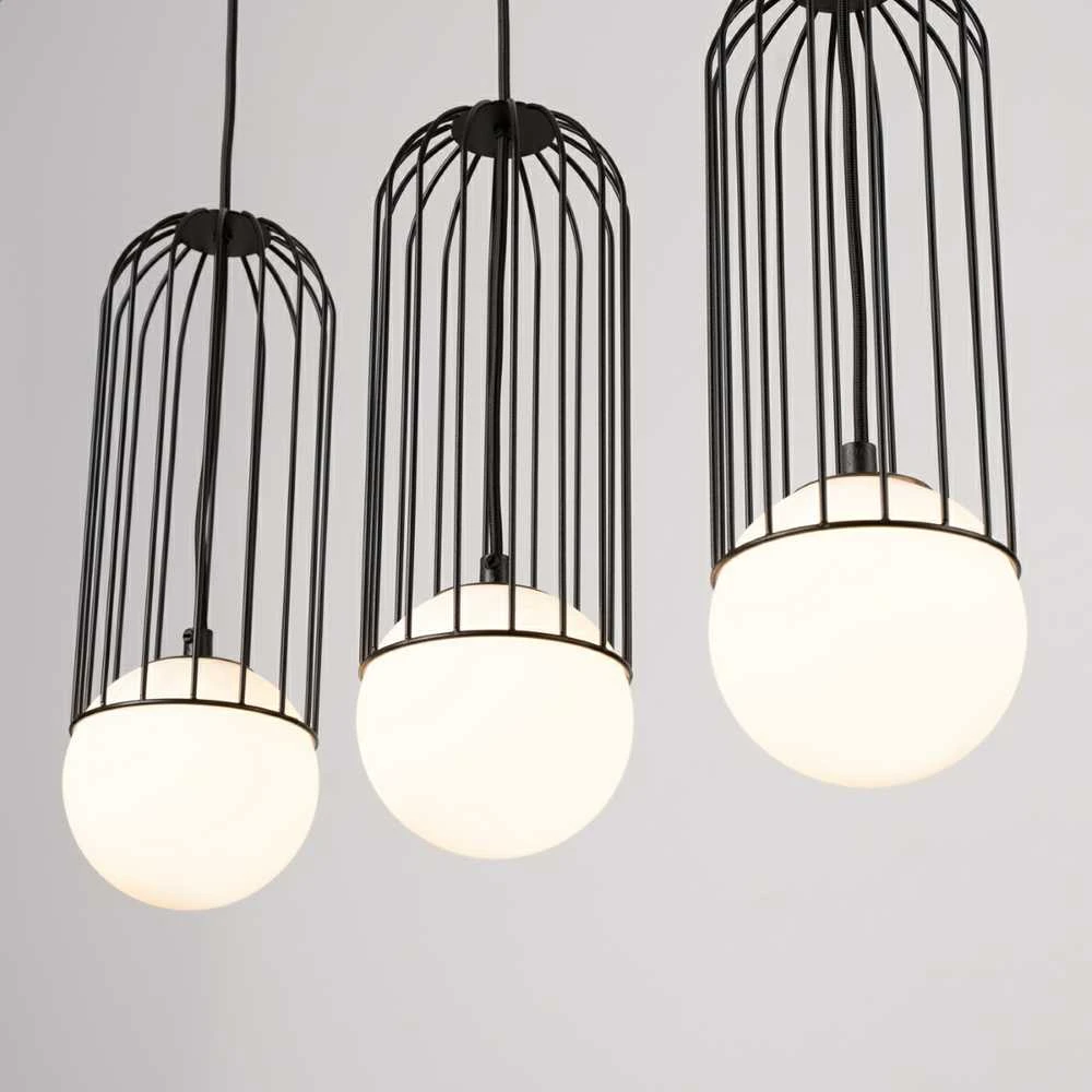 Sollux Lighting Pakabinamas šviestuvas BRINA 3L juodas