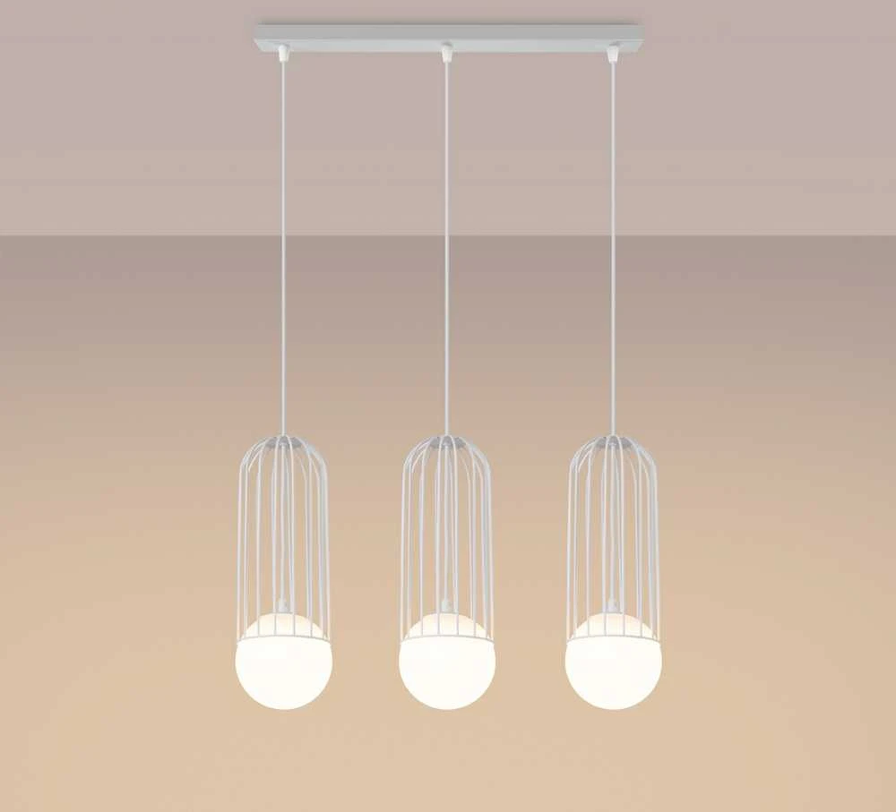 Sollux Lighting Pakabinamas šviestuvas BRINA 3L baltas