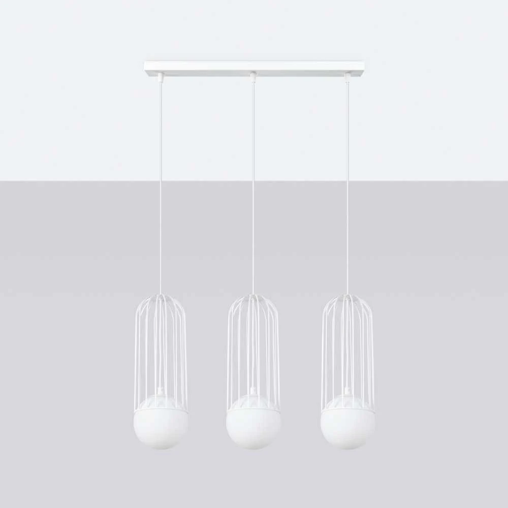 Sollux Lighting Pakabinamas šviestuvas BRINA 3L baltas