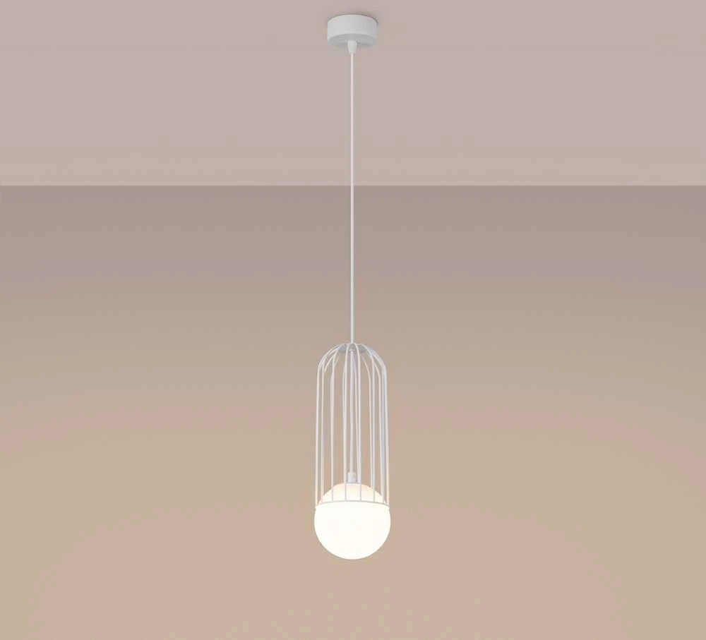 Sollux Lighting Pakabinamas šviestuvas BRINA 1 baltas
