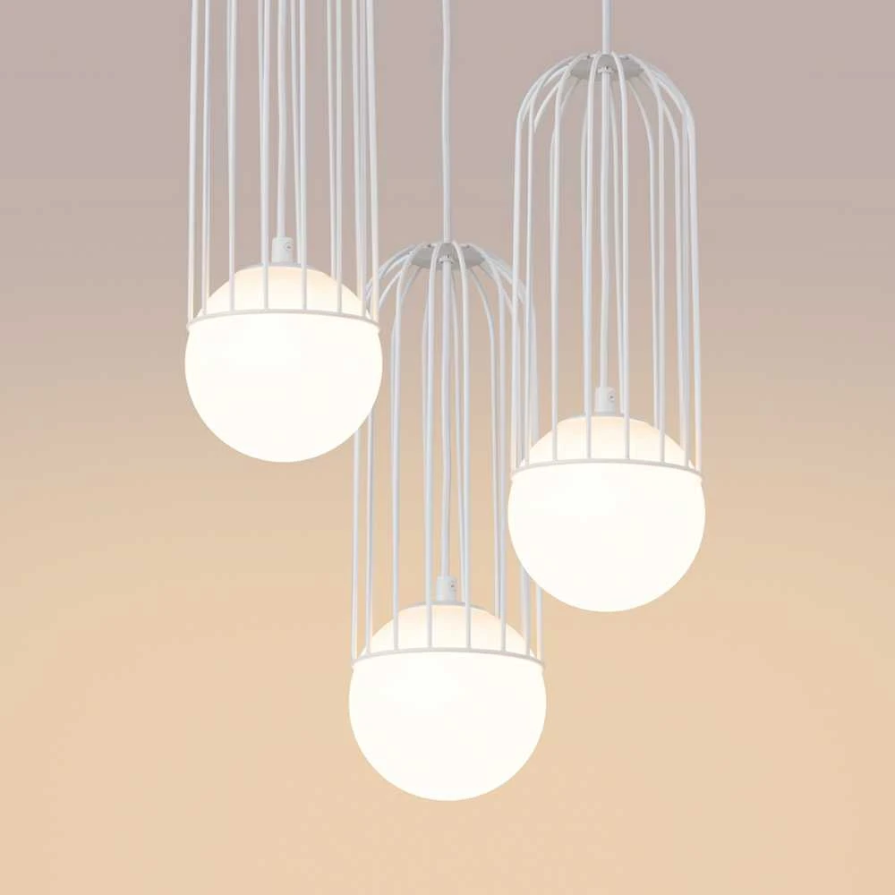 Sollux Lighting Pakabinamas šviestuvas BRINA 3P baltas