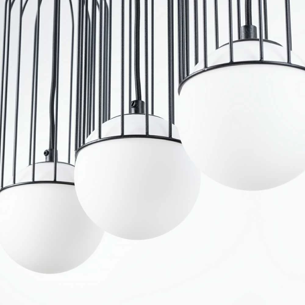 Sollux Lighting Pakabinamas šviestuvas BRINA 3L juodas